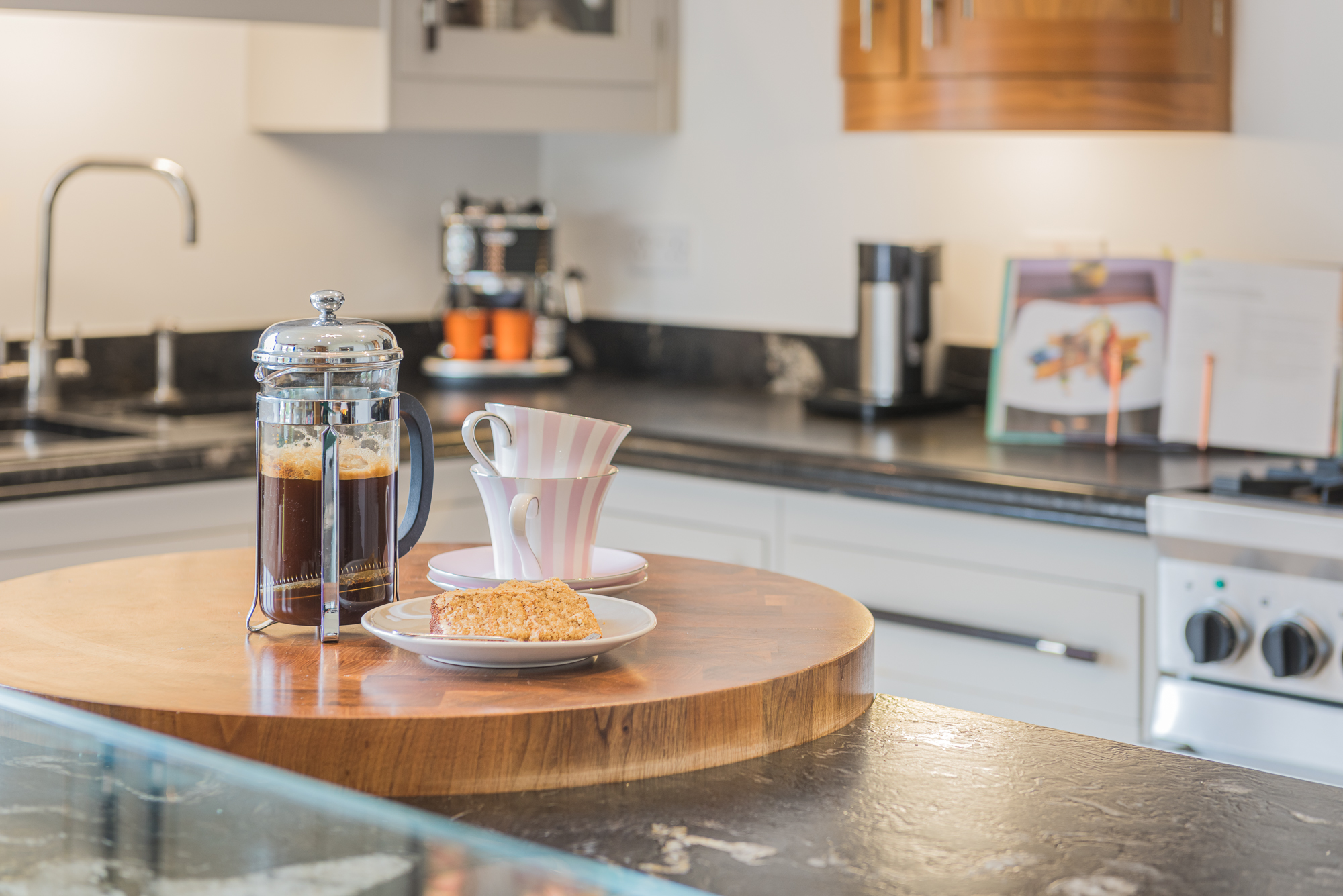Stage your kitchen with coffee